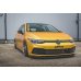 Накладка сплиттер на передний бампер на VW Golf VIII